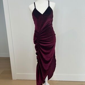 Ronny Kobo velvet midi dress